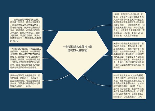 一句话说透人生图片_(最透彻的人生感悟)