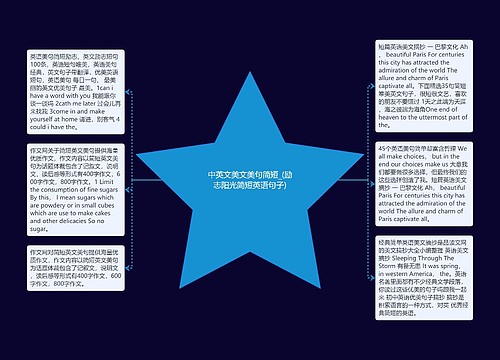 中英文美文美句简短_(励志阳光简短英语句子)