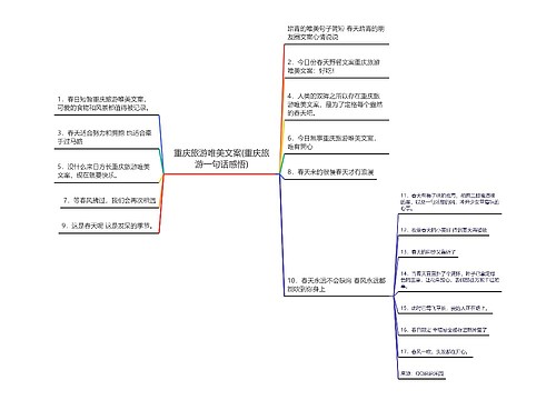 重庆旅游唯美文案(重庆旅游一句话感悟)