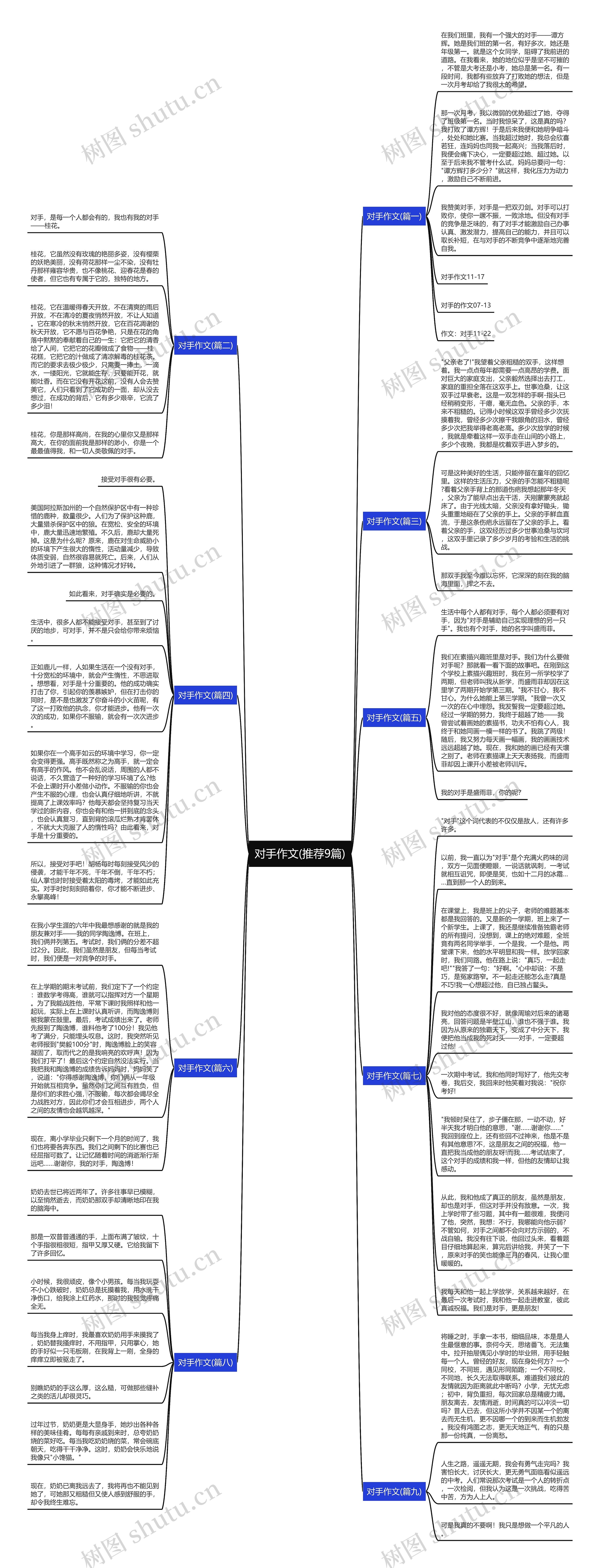 对手作文(推荐9篇)思维导图