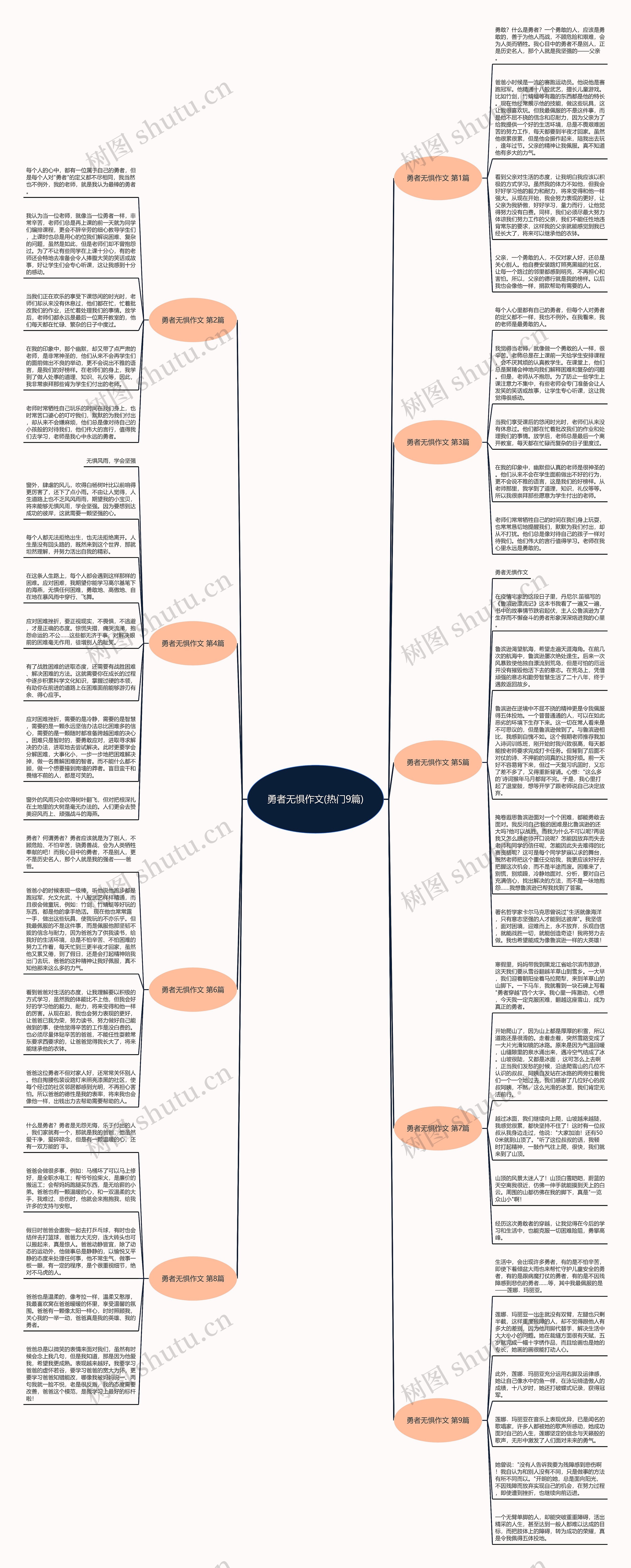 勇者无惧作文(热门9篇)思维导图