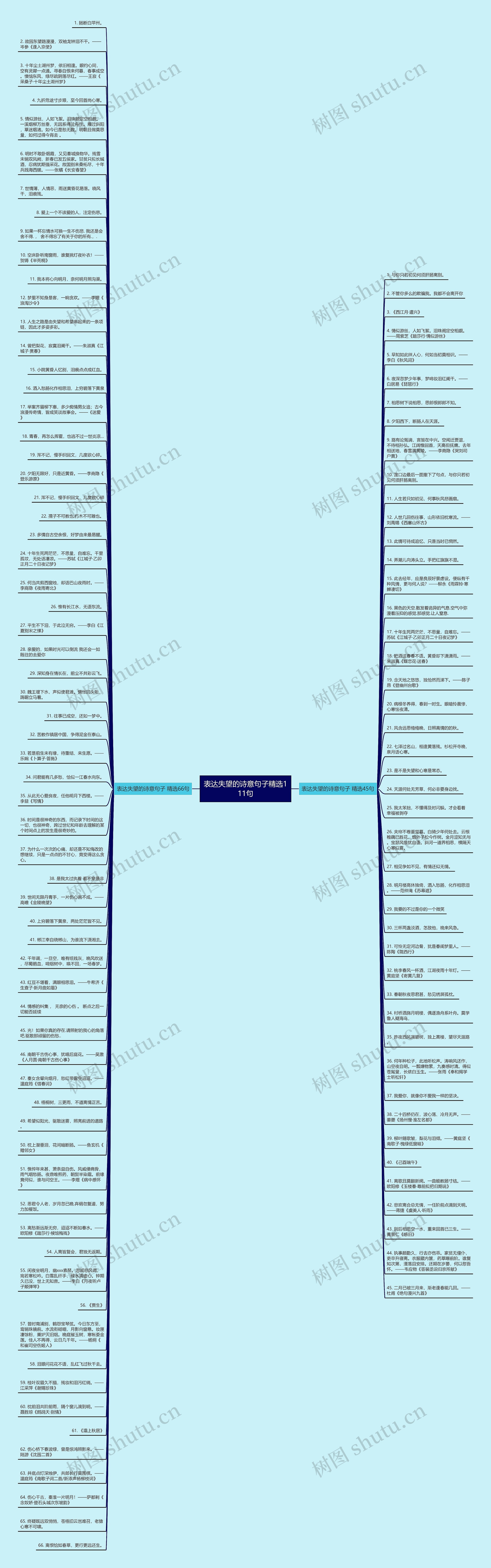 表达失望的诗意句子精选111句思维导图