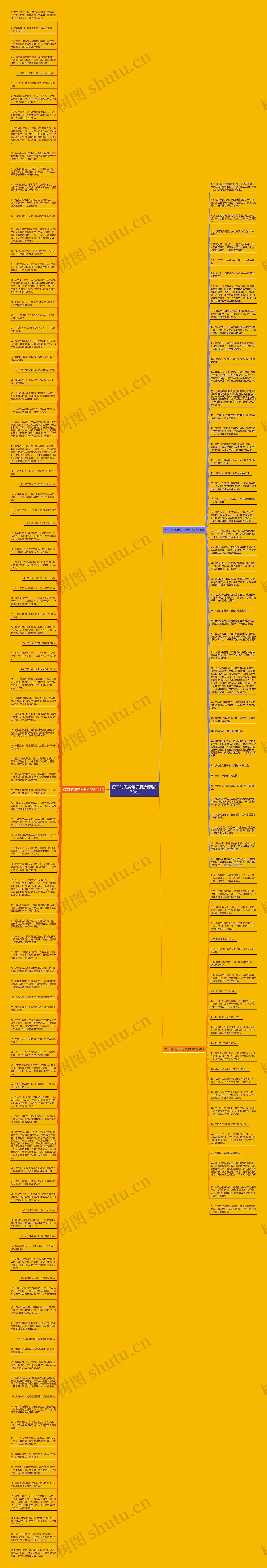 初二的优美句子摘抄精选170句思维导图