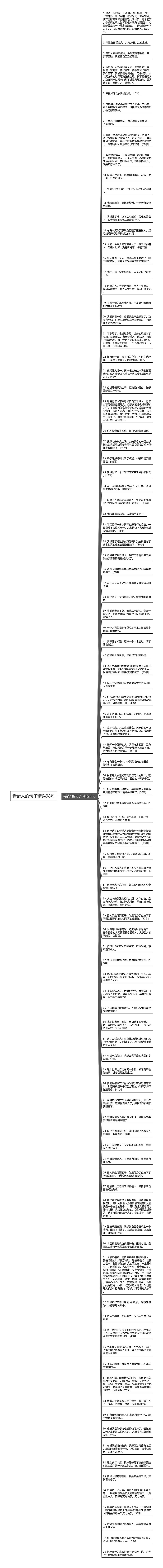 看错人的句子精选98句思维导图