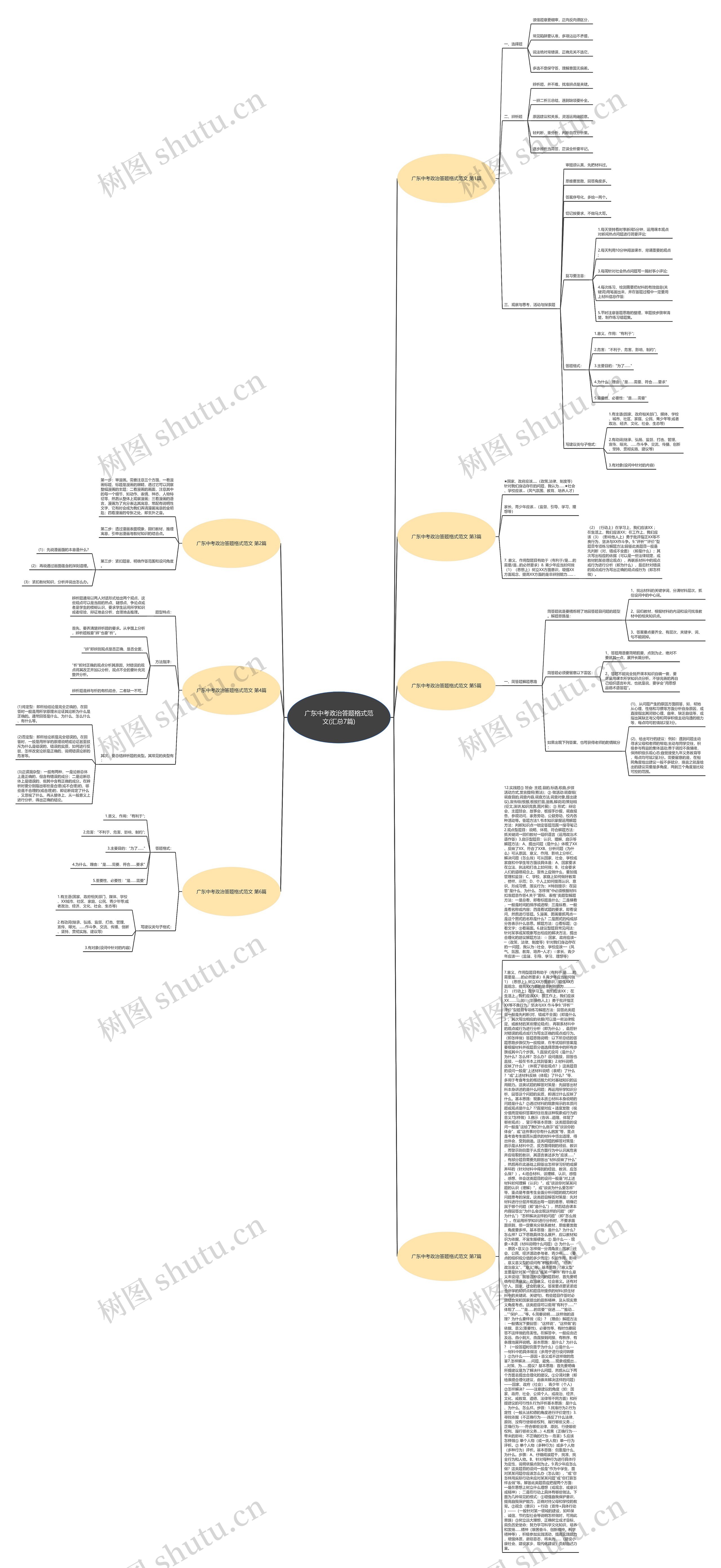广东中考政治答题格式范文(汇总7篇)思维导图