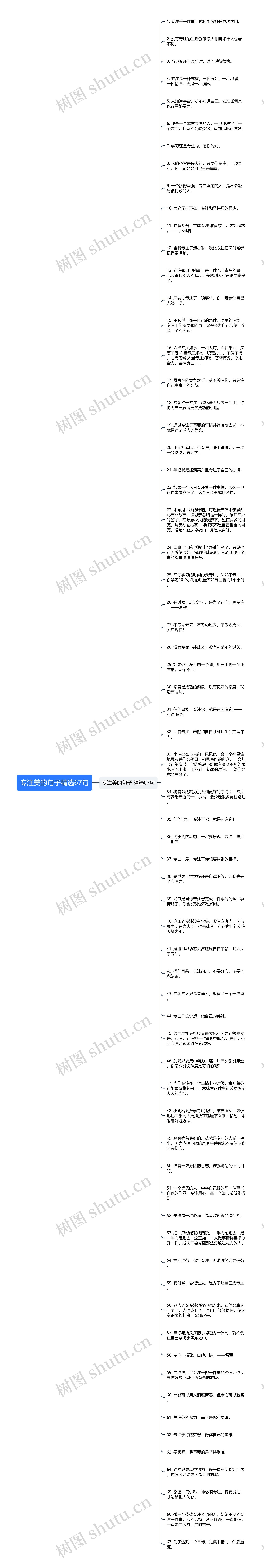 专注美的句子精选67句思维导图