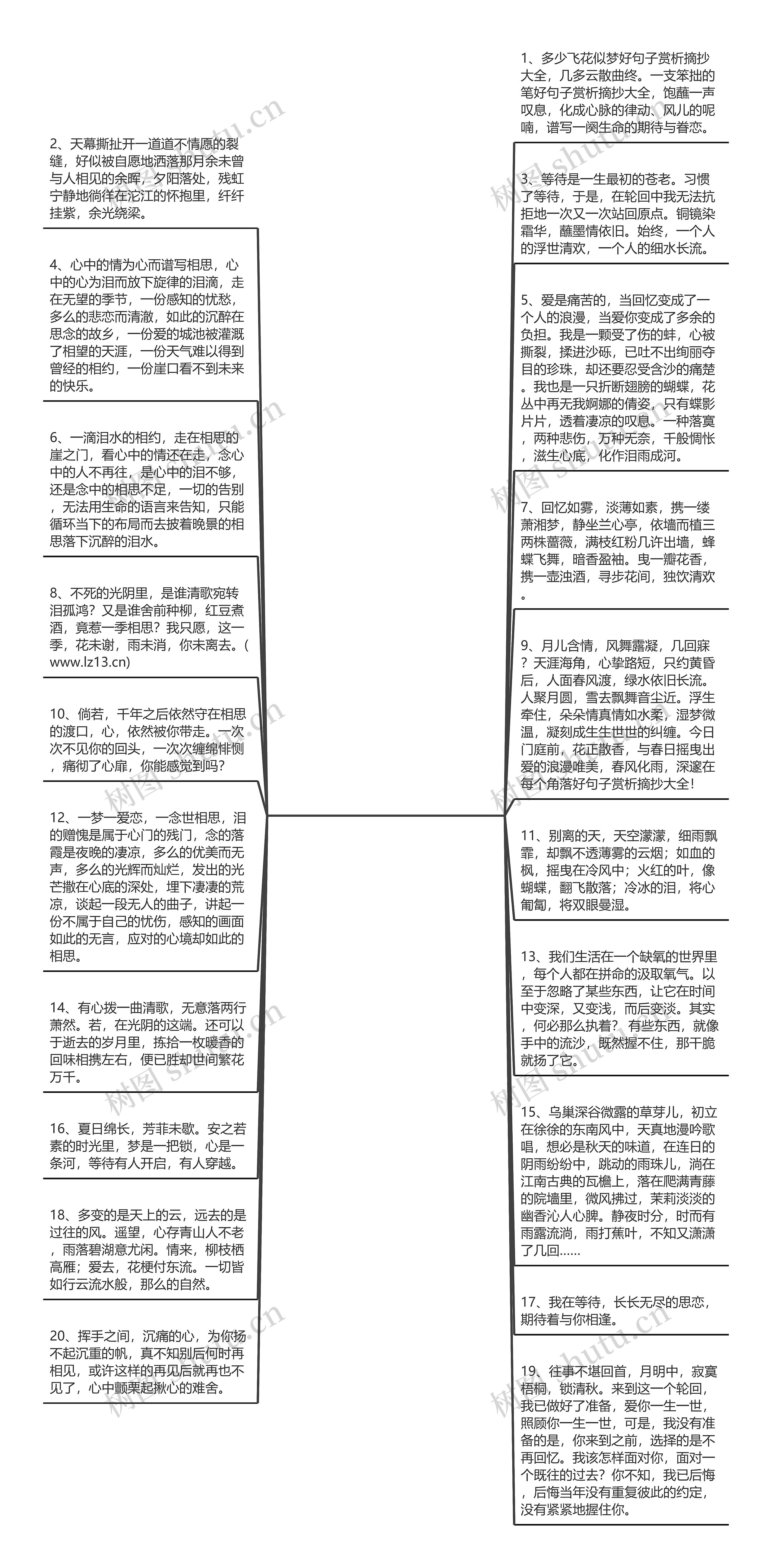 好句子赏析摘抄大全(短句加赏析20字)