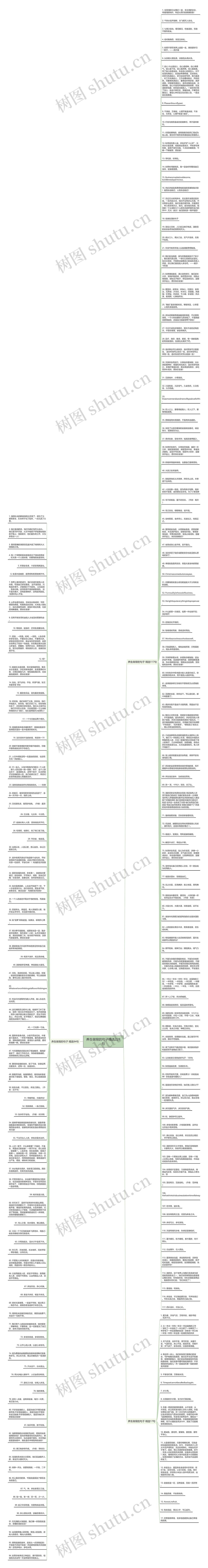 养生做背的句子精选228句思维导图