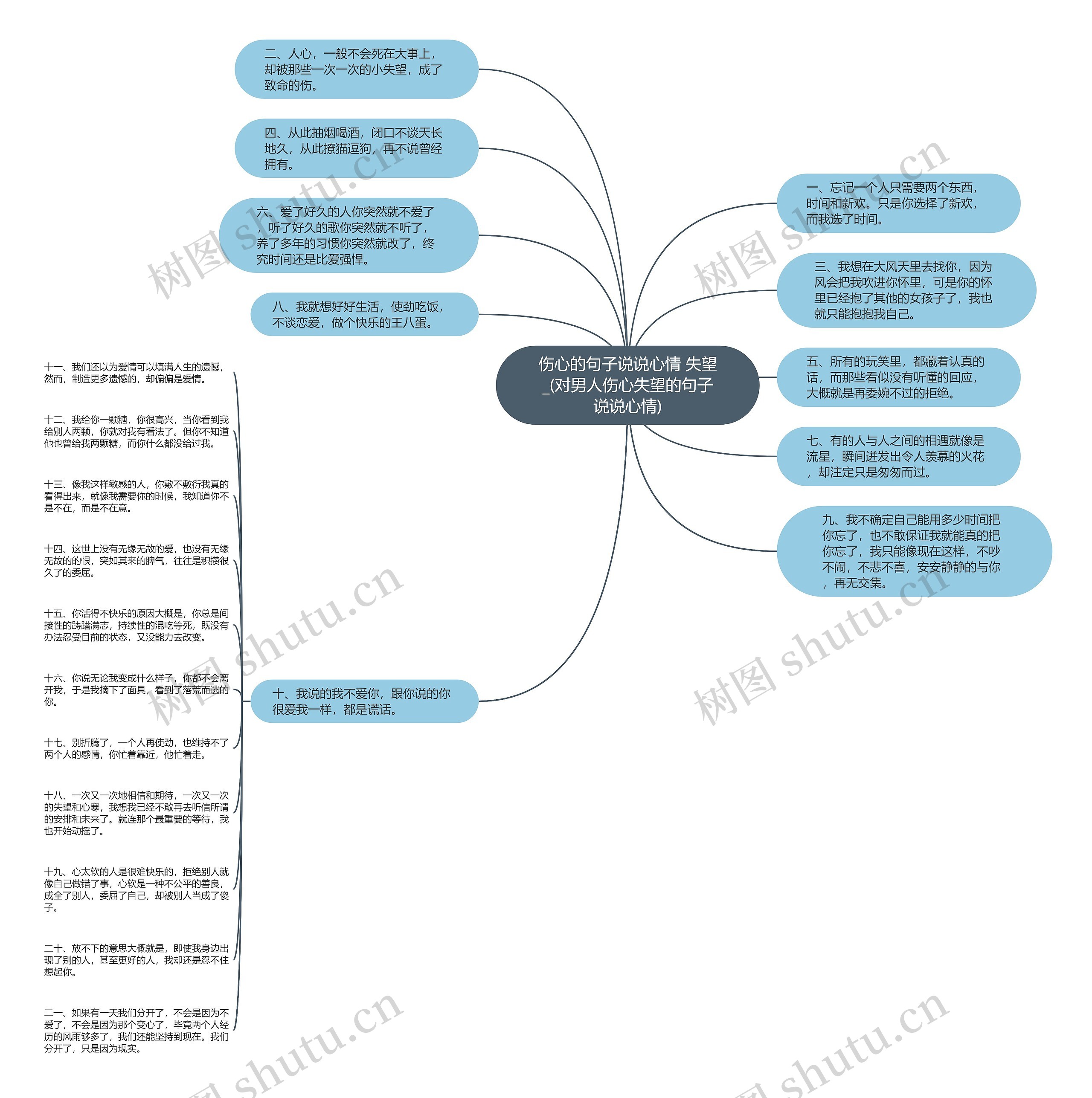 伤心的句子说说心情 失望_(对男人伤心失望的句子说说心情)思维导图