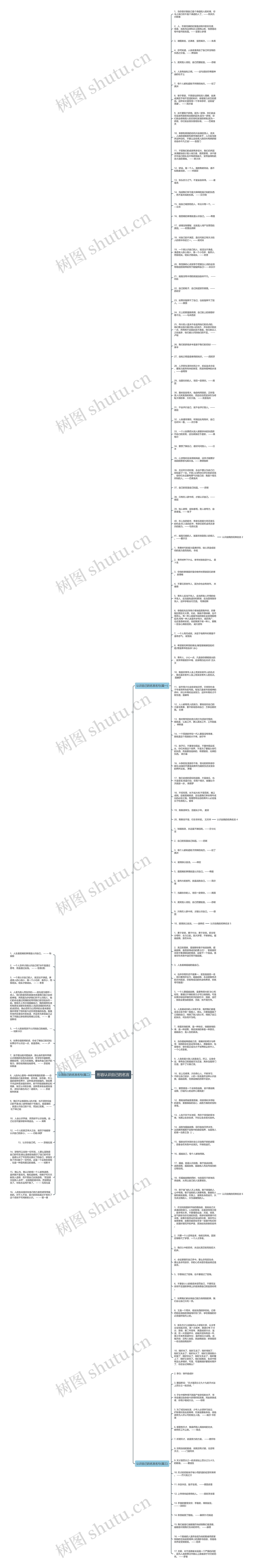 形容认识自己的名言思维导图