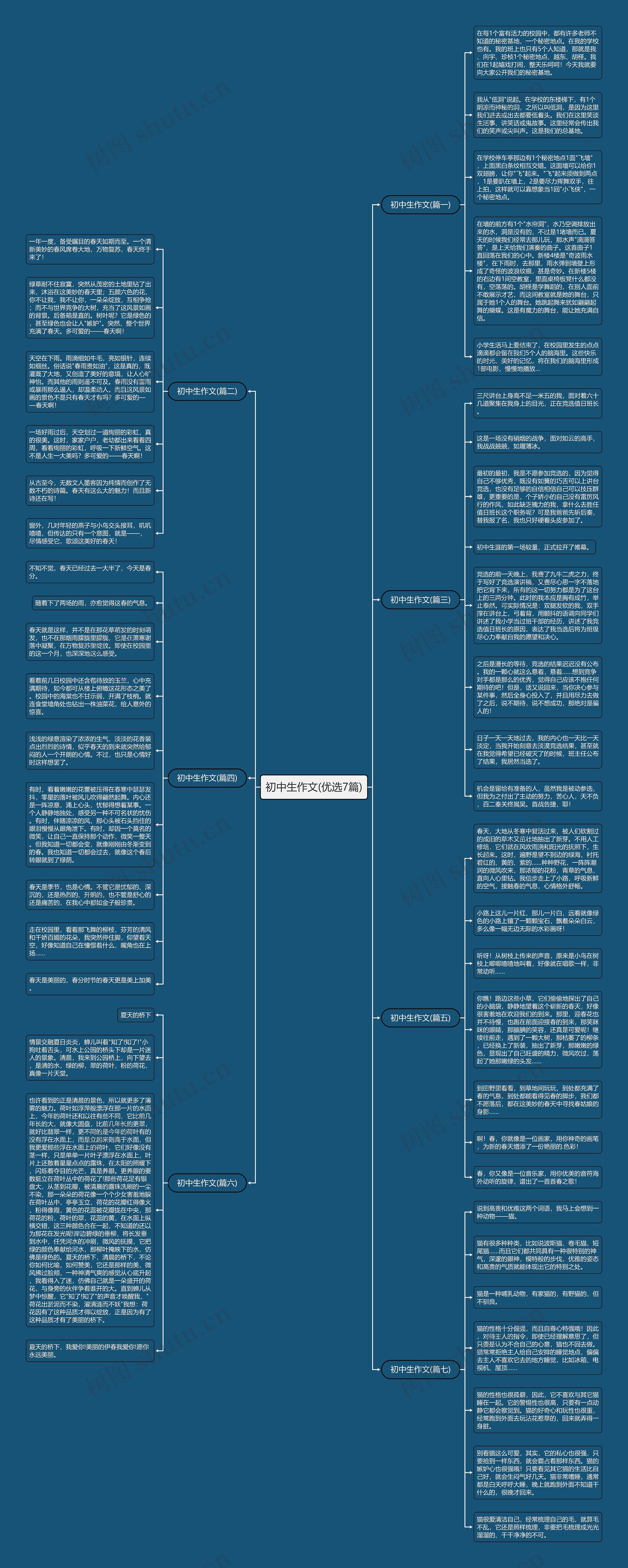 初中生作文(优选7篇)思维导图
