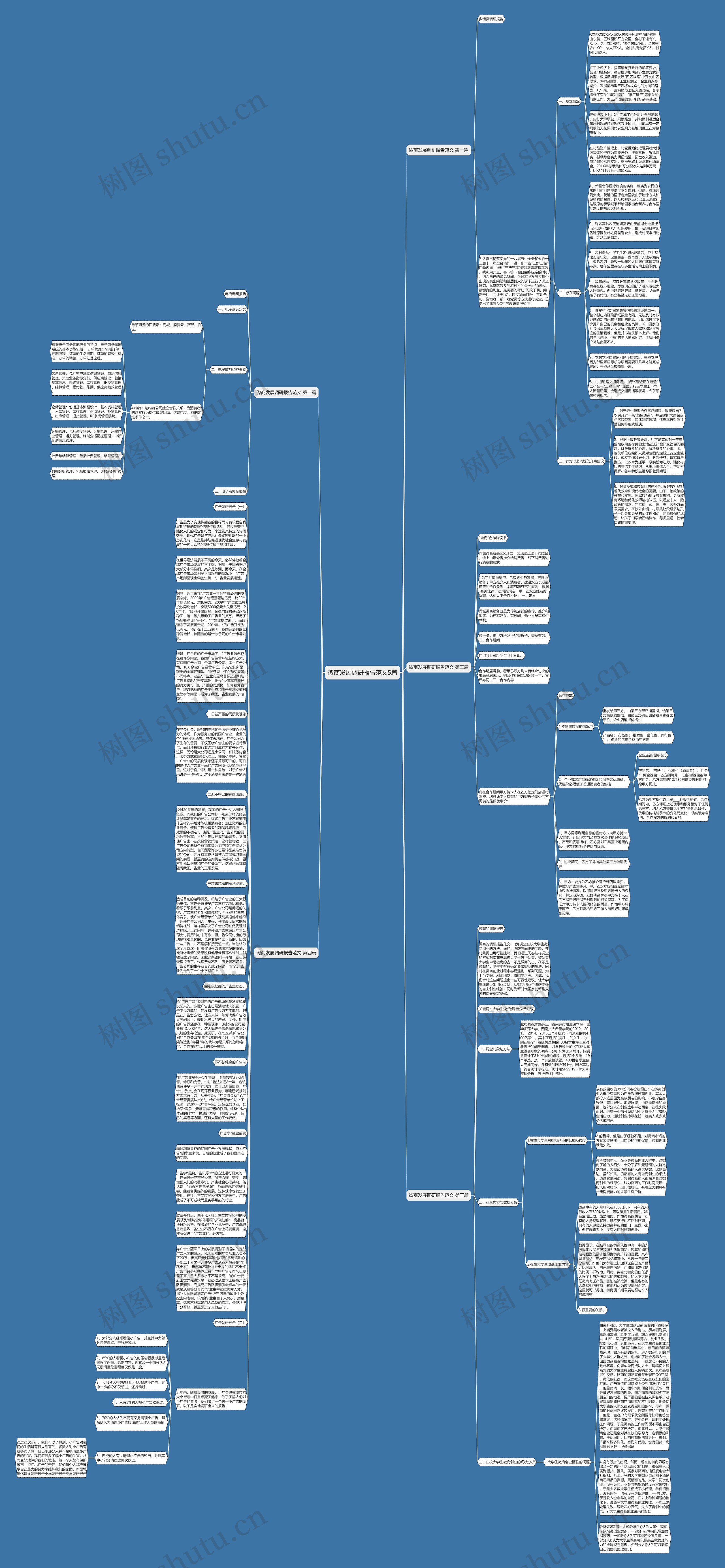 微商发展调研报告范文5篇思维导图