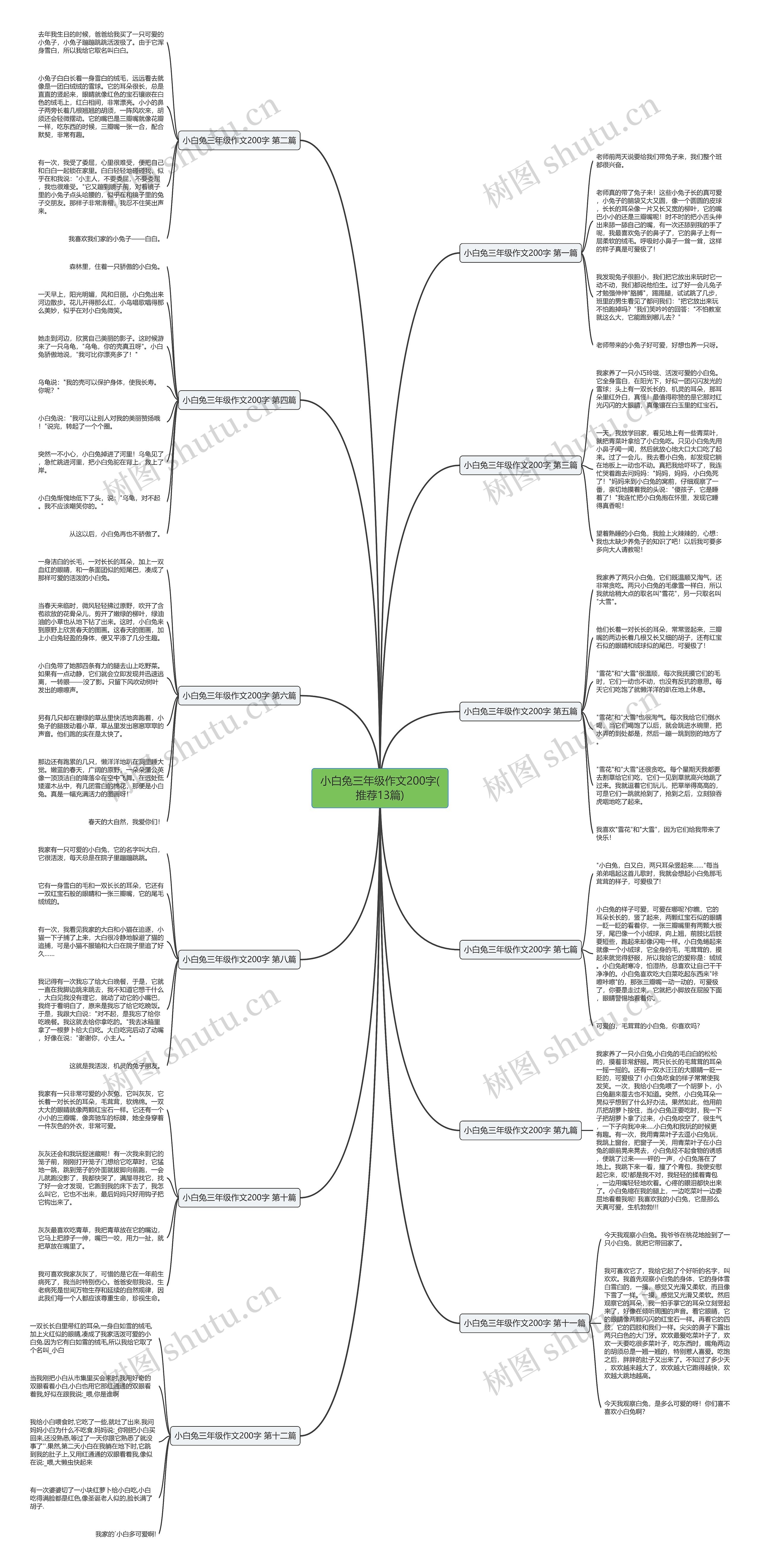 小白兔三年级作文200字(推荐13篇)