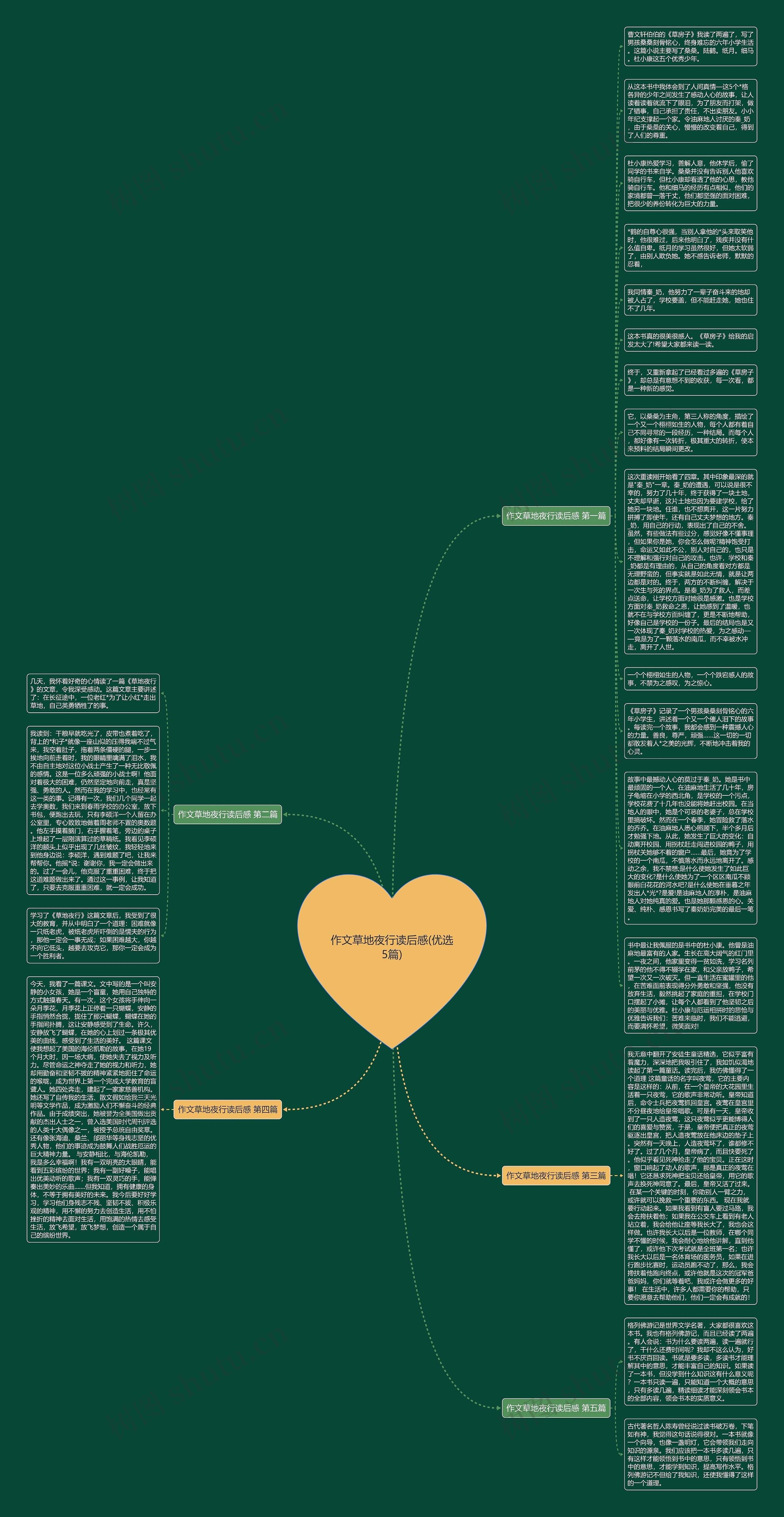 作文草地夜行读后感(优选5篇)思维导图