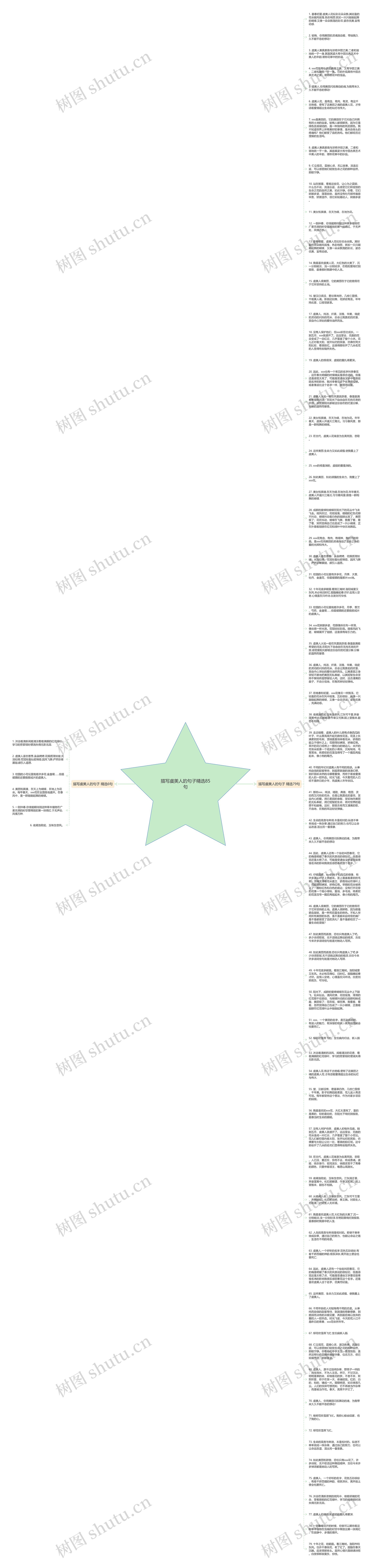描写虞美人的句子精选85句思维导图