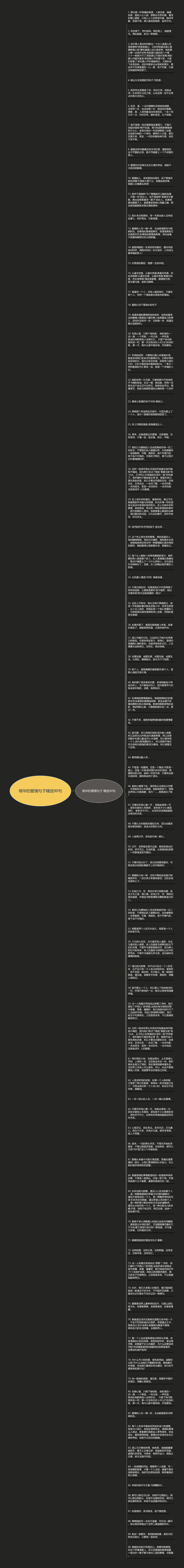 桐华的爱情句子精选90句思维导图