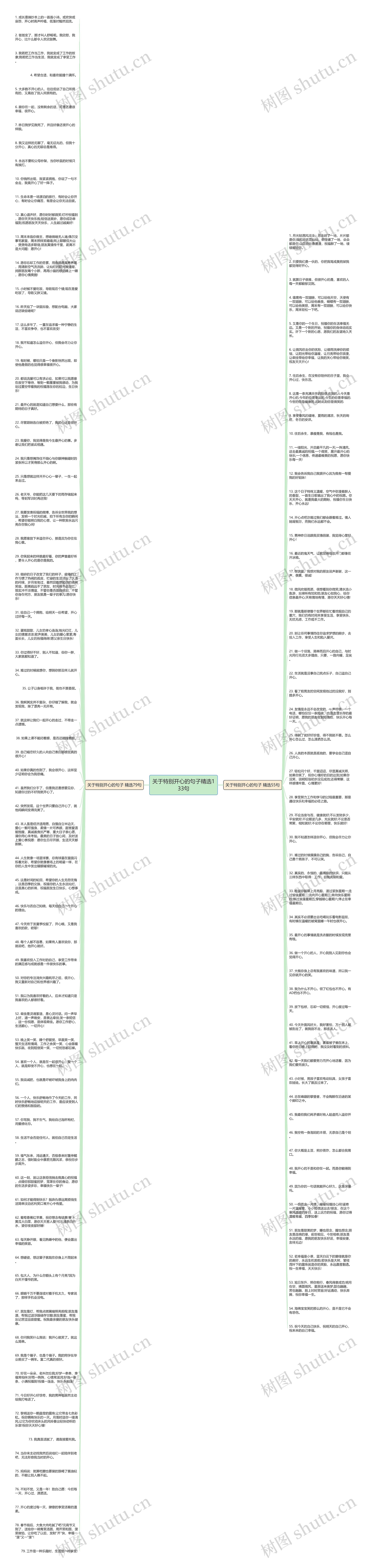 关于特别开心的句子精选133句思维导图