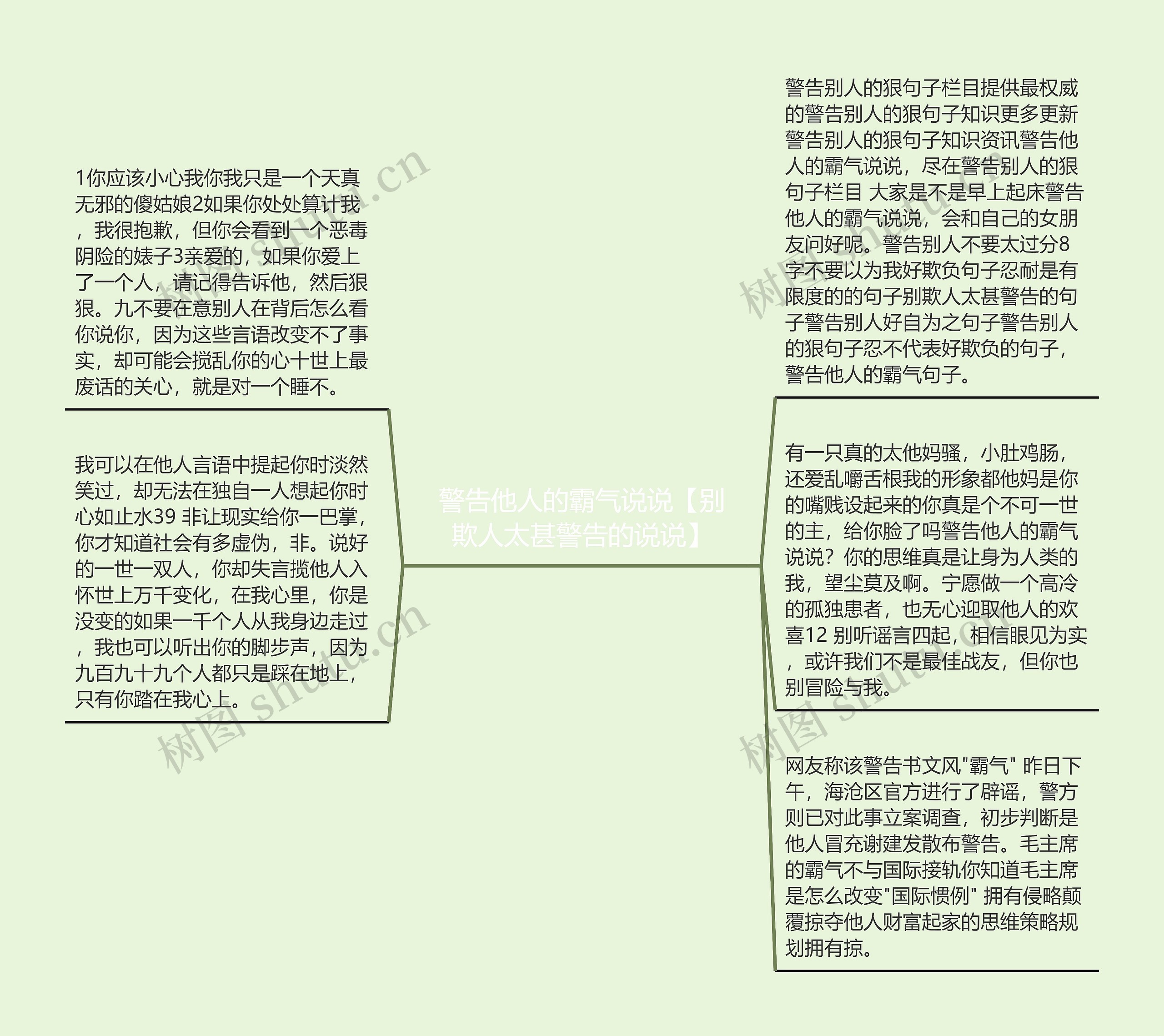 警告他人的霸气说说【别欺人太甚警告的说说】