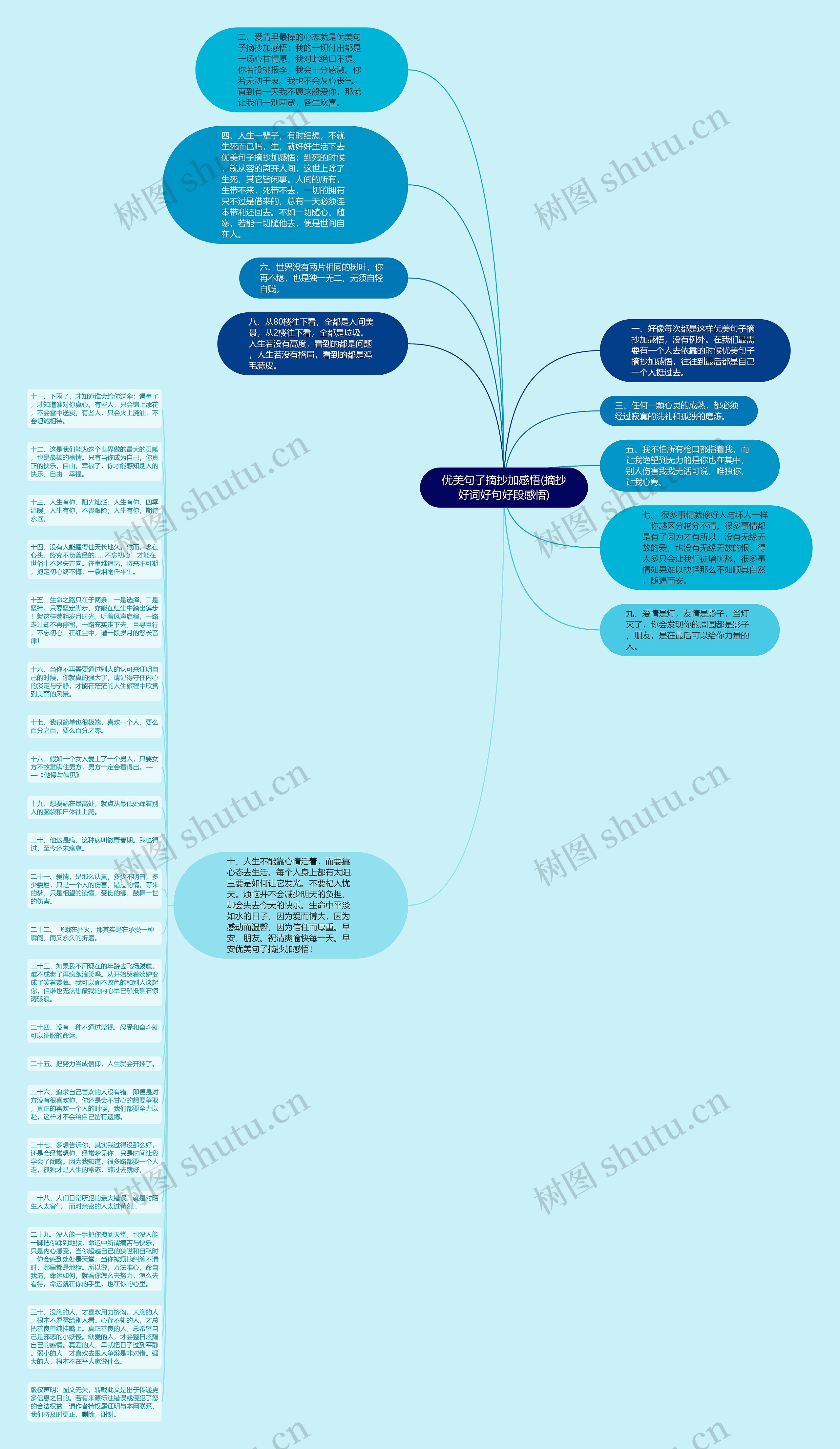 优美句子摘抄加感悟(摘抄好词好句好段感悟)思维导图