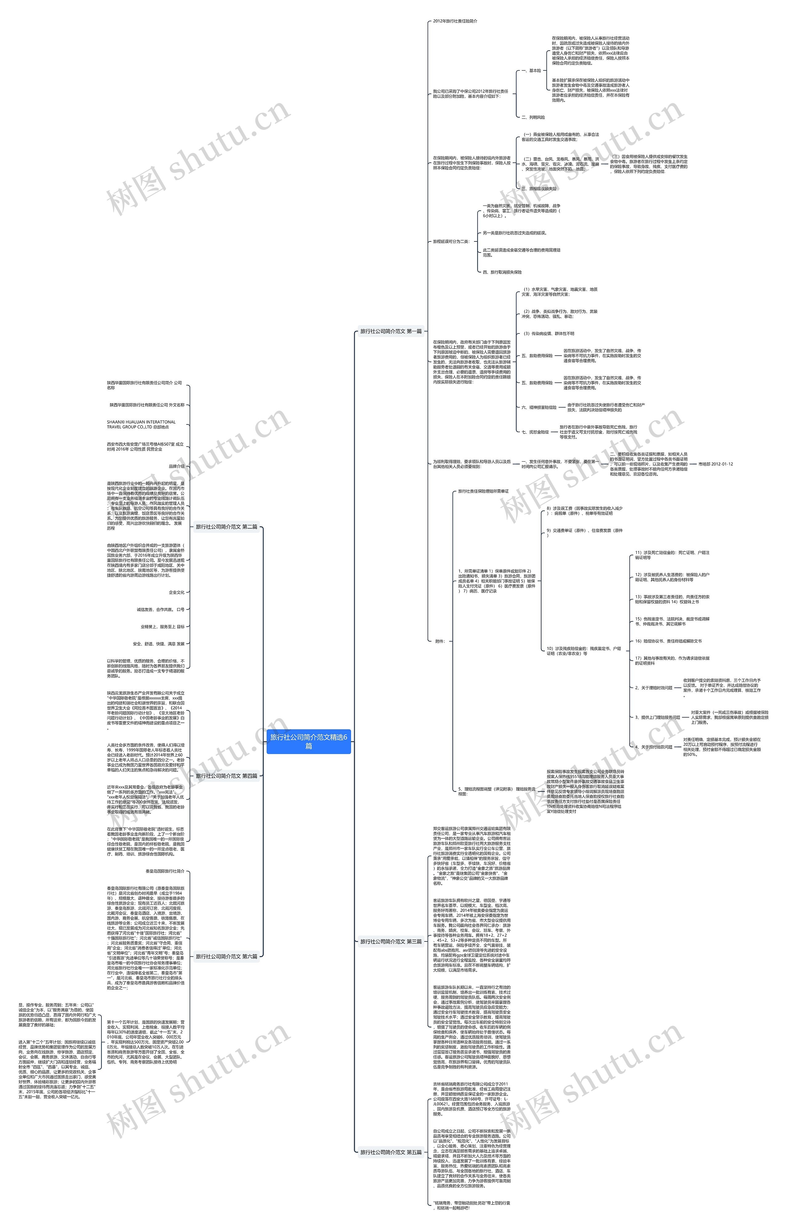 旅行社公司简介范文精选6篇思维导图