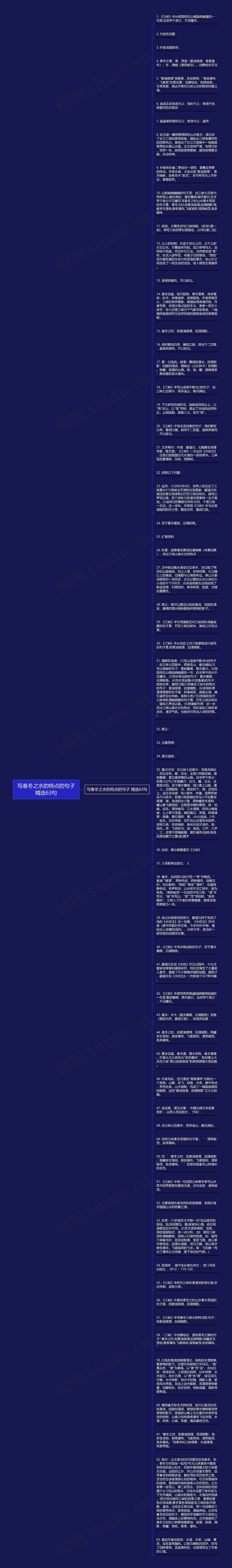 写春冬之水的特点的句子精选63句思维导图