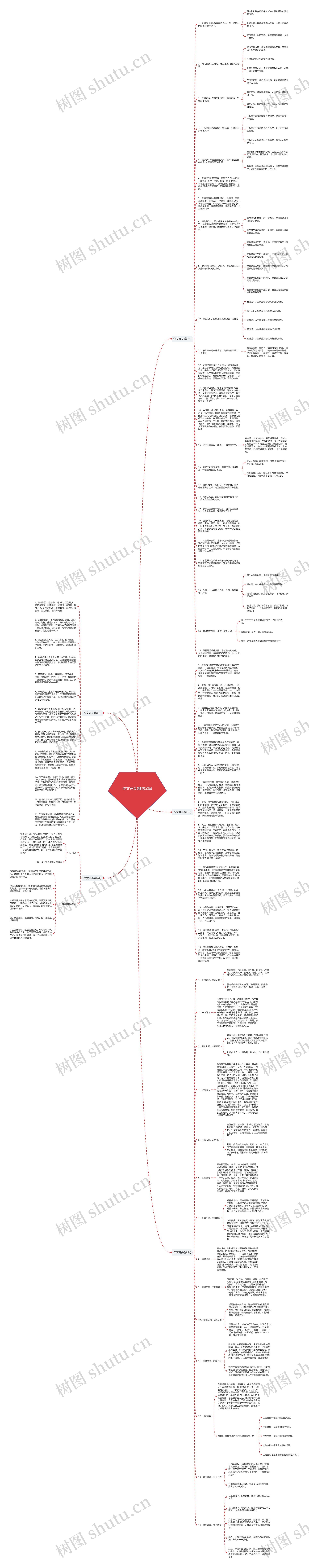 作文开头(精选5篇)思维导图