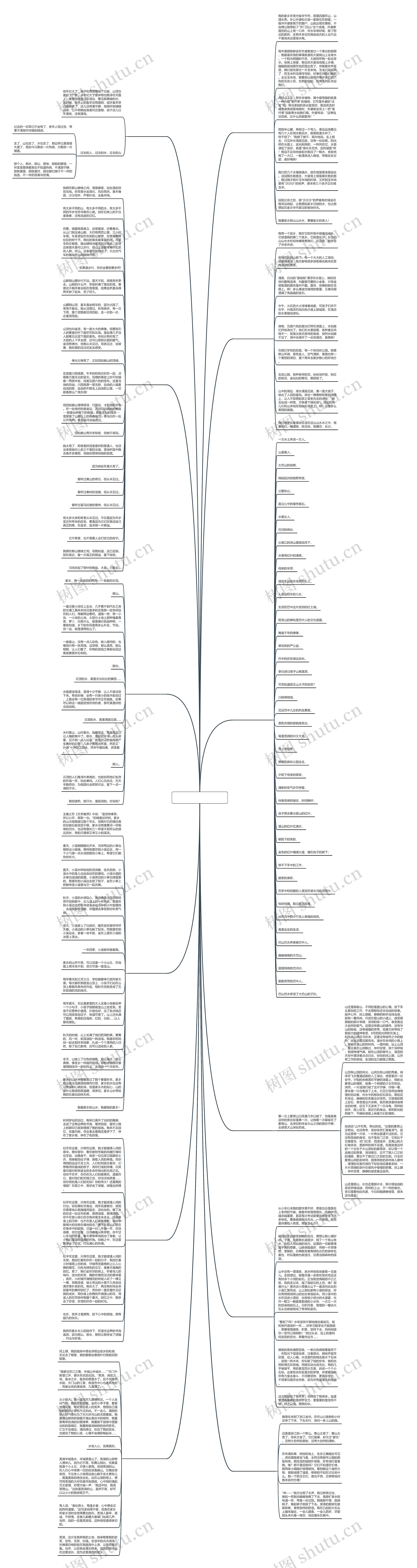 作文那山那水推荐12篇思维导图