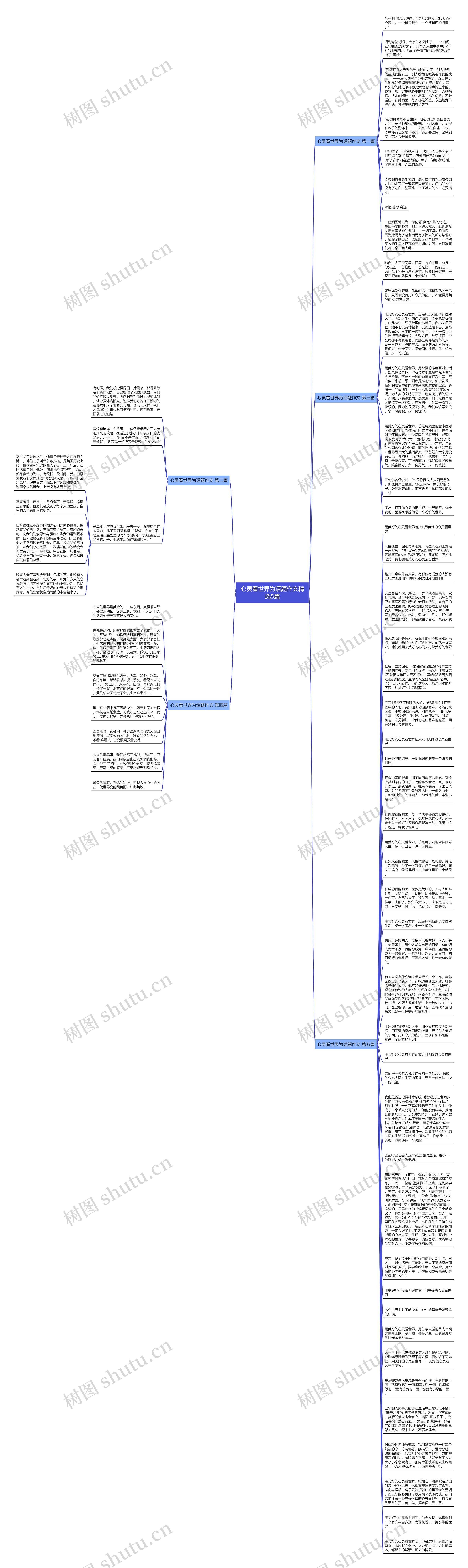 心灵看世界为话题作文精选5篇思维导图