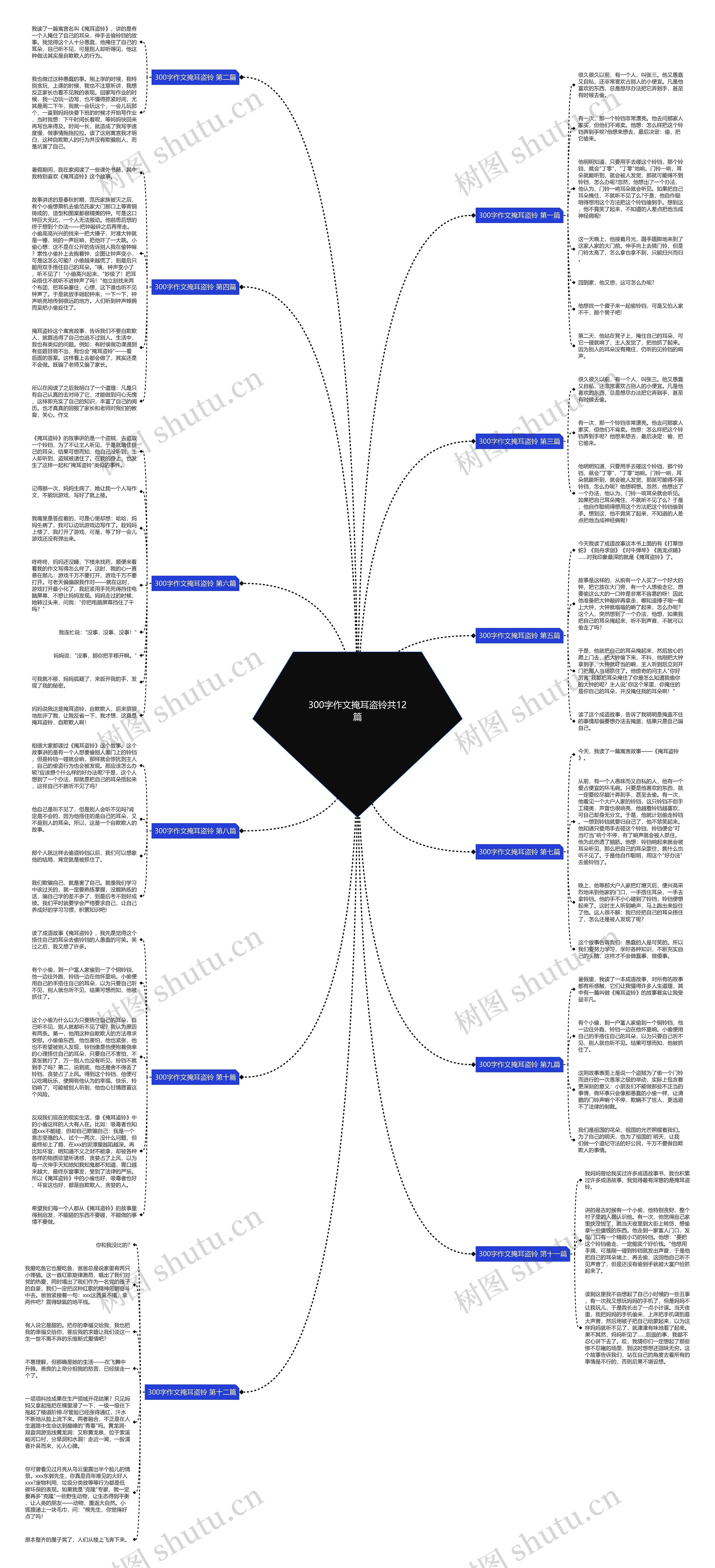 300字作文掩耳盗铃共12篇思维导图