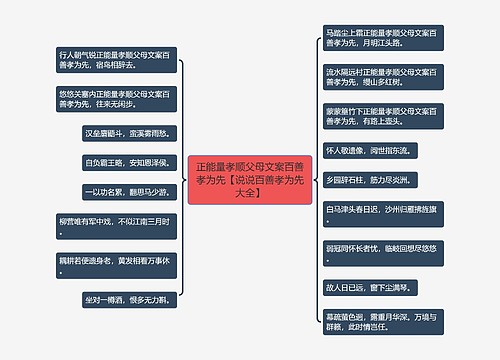 正能量孝顺父母文案百善孝为先【说说百善孝为先大全】