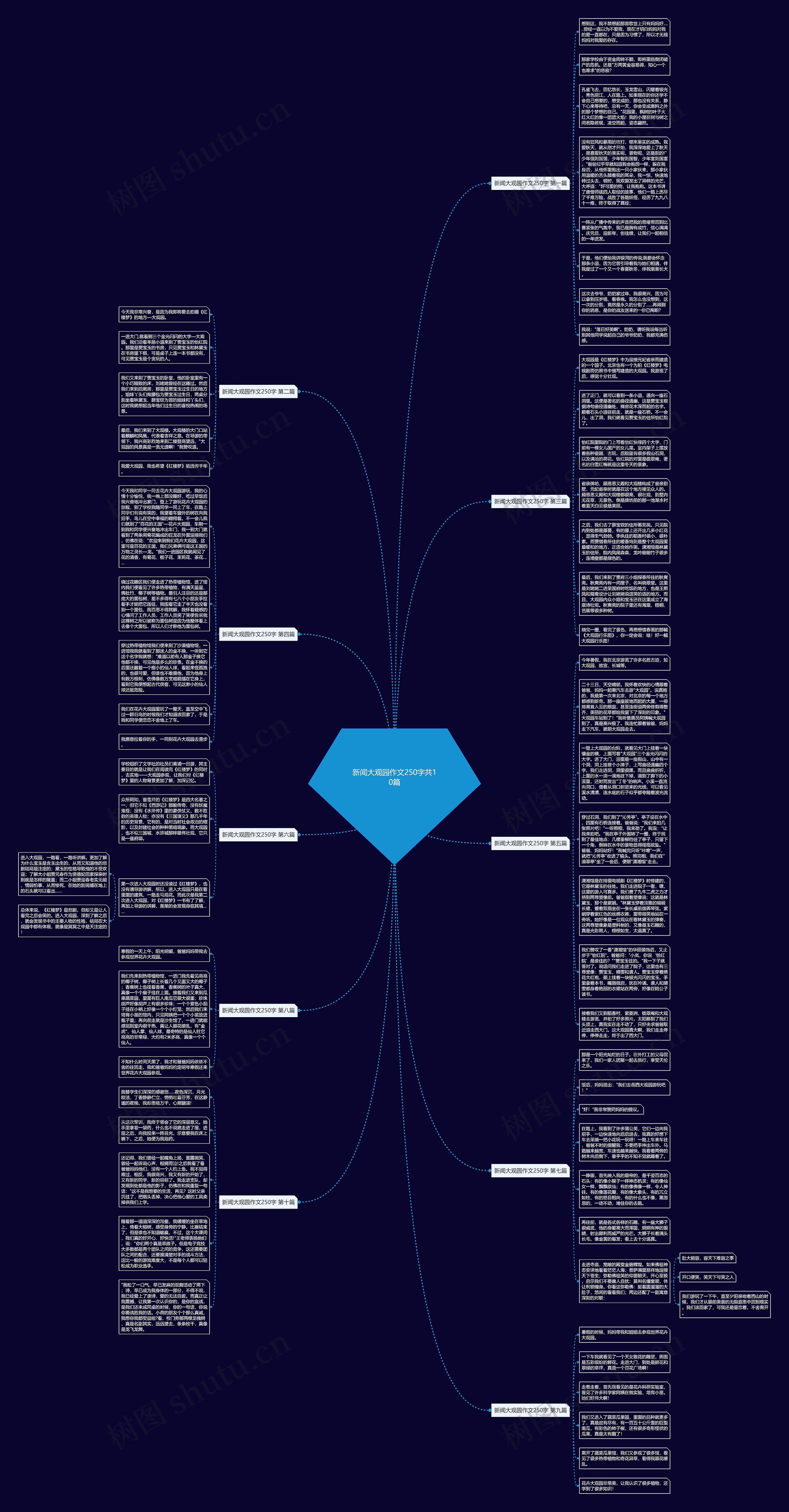 新闻大观园作文250字共10篇思维导图高清图 新闻大观园作文250字共10篇思维导图