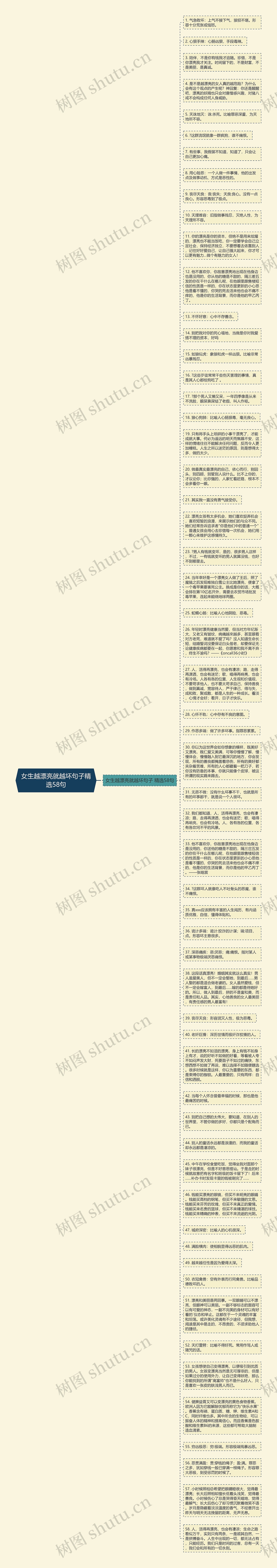 女生越漂亮就越坏句子精选58句