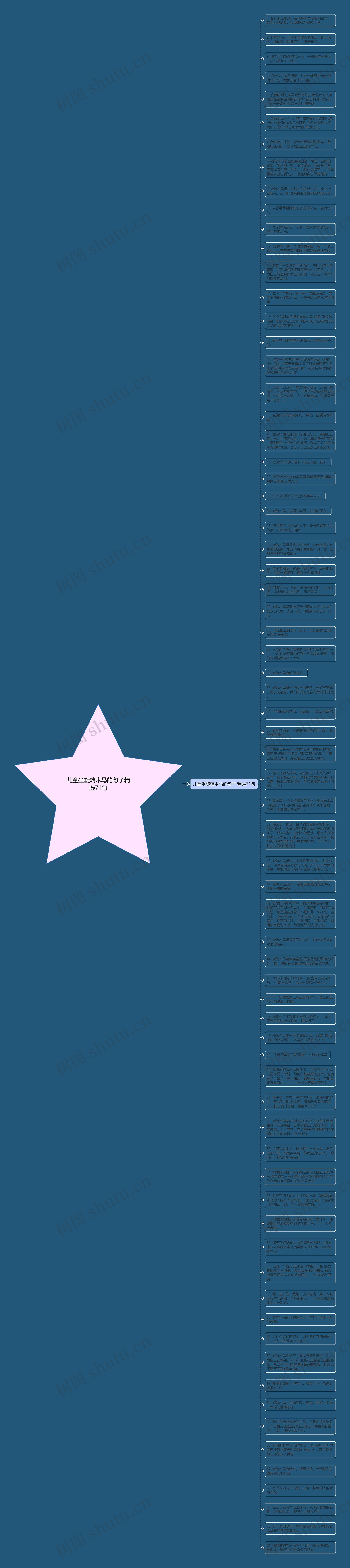 儿童坐旋转木马的句子精选71句思维导图