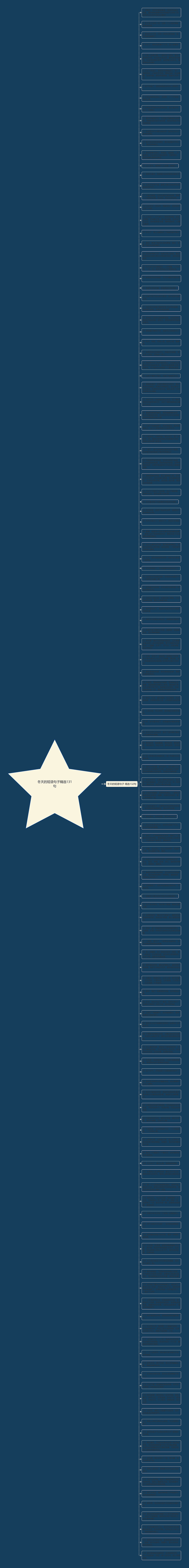 冬天的短语句子精选131句思维导图