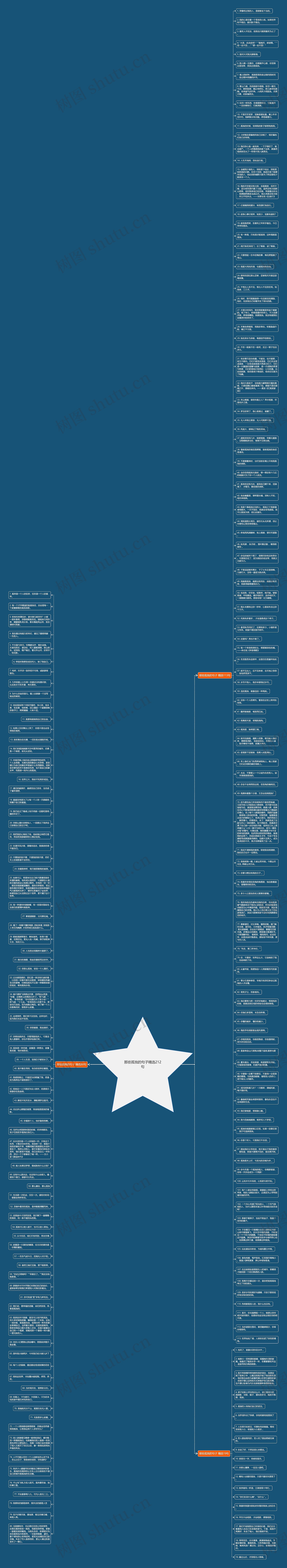 那些孤独的句子精选212句思维导图