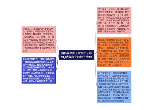 赞扬孝顺的子女的句子诗句_(表扬孝子的句子赞美)