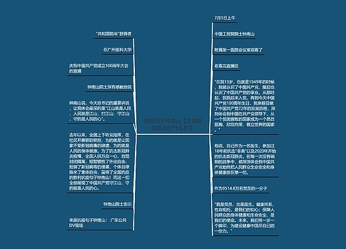 抗疫句子钟南山【羊兽疫血抗治疗什么的】