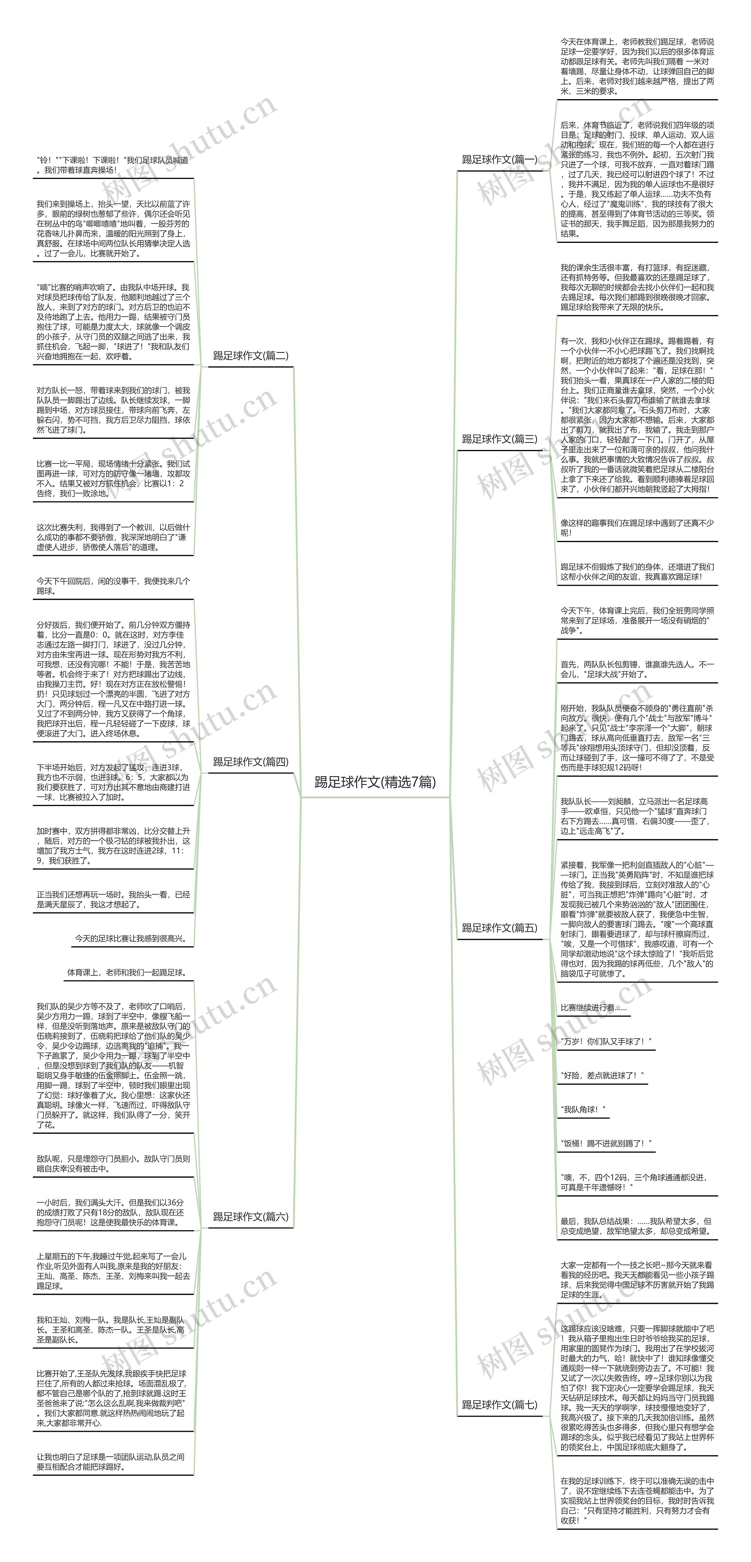 踢足球作文(精选7篇)思维导图