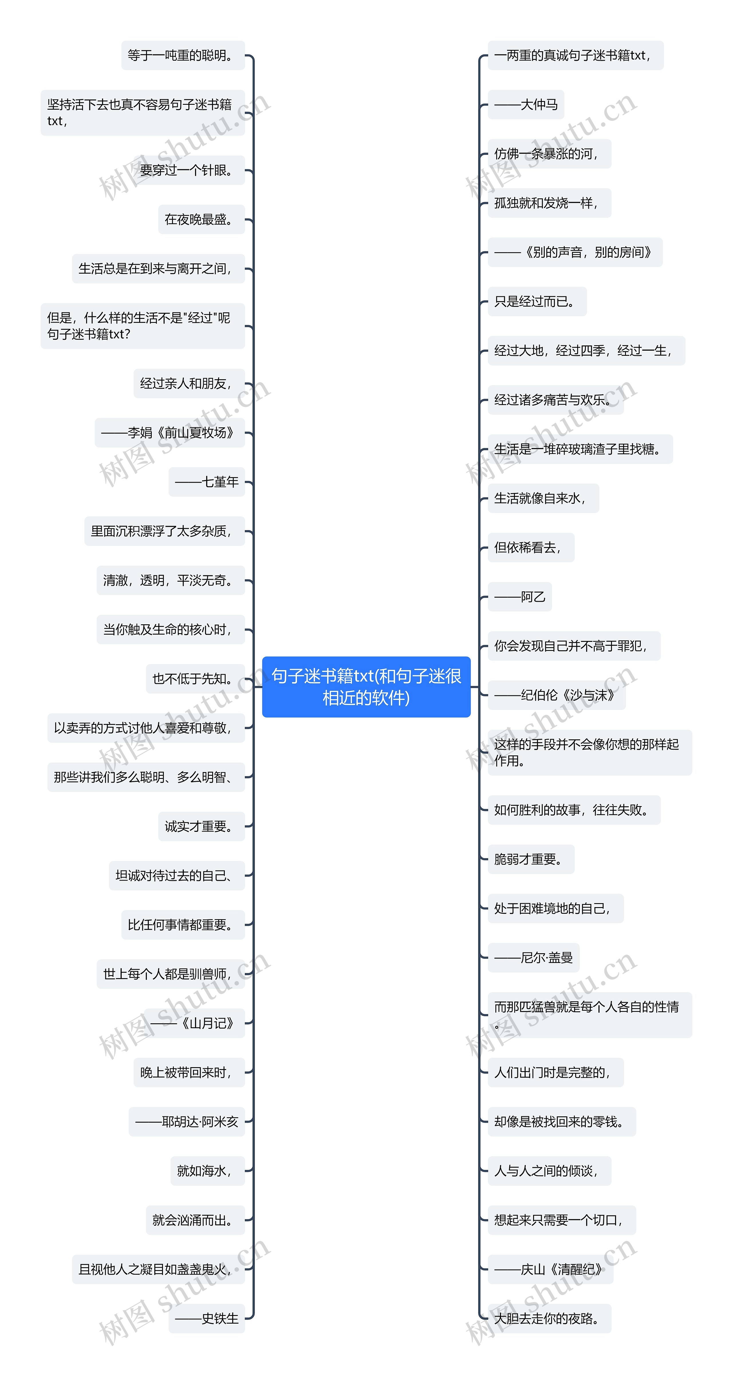 句子迷书籍txt(和句子迷很相近的软件)思维导图