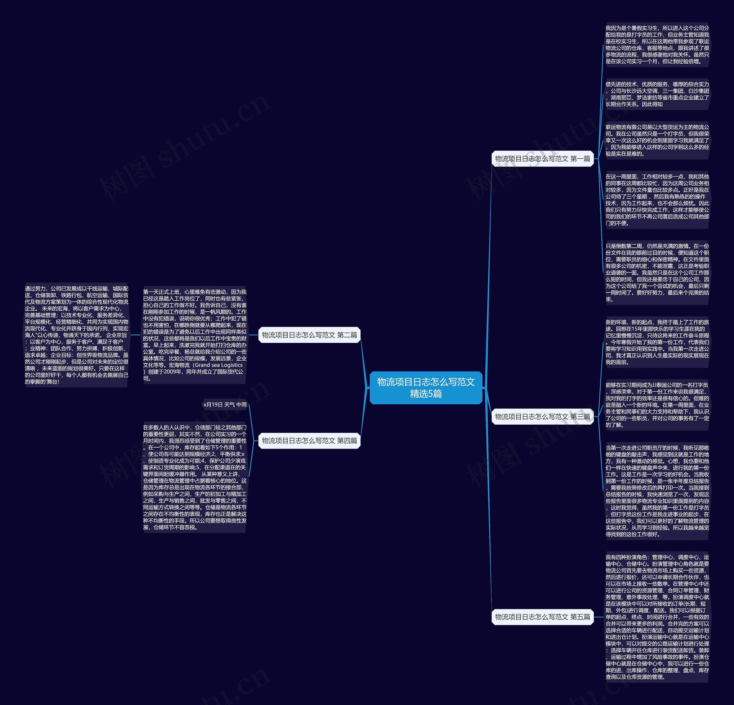 物流项目日志怎么写范文精选5篇
