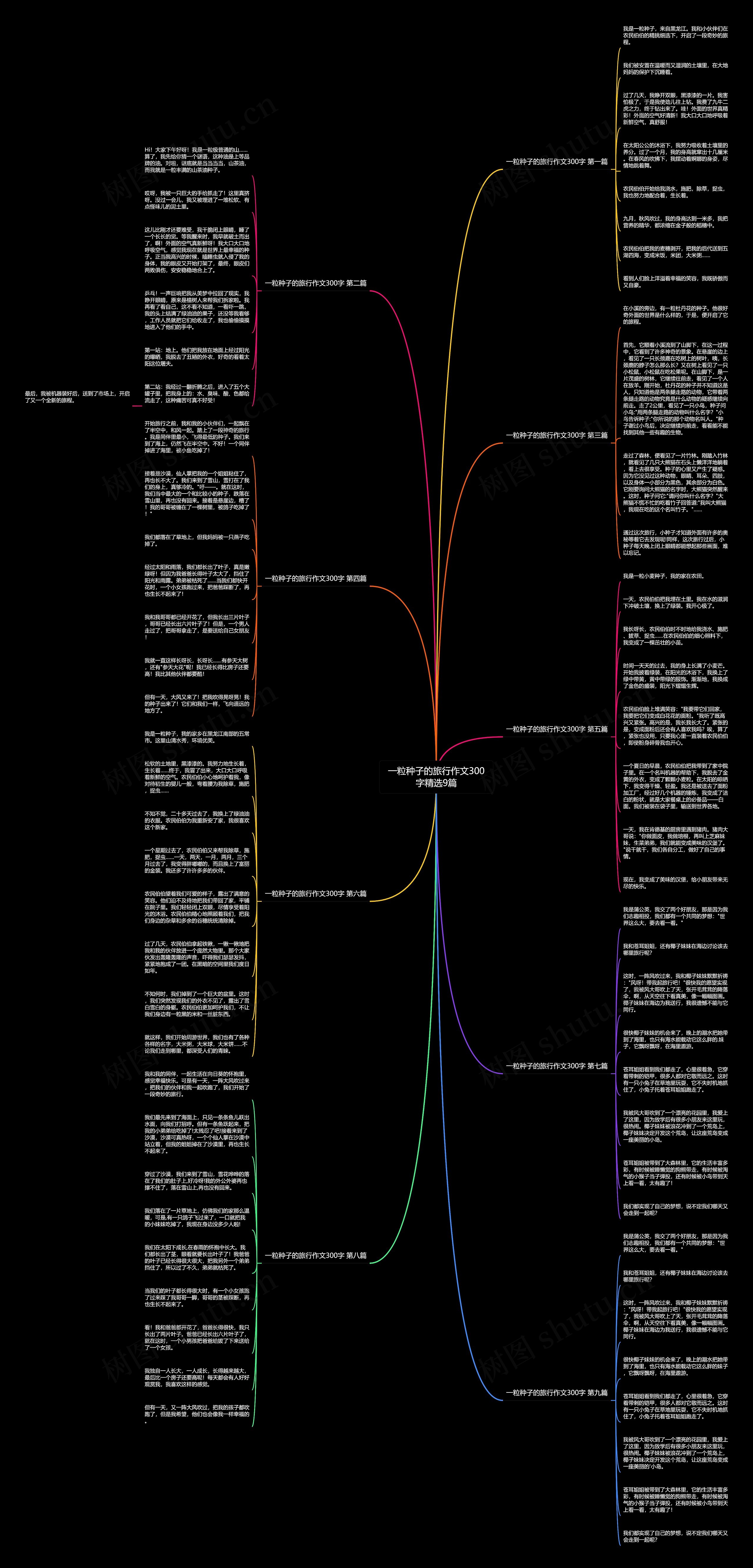 一粒种子的旅行作文300字精选9篇思维导图