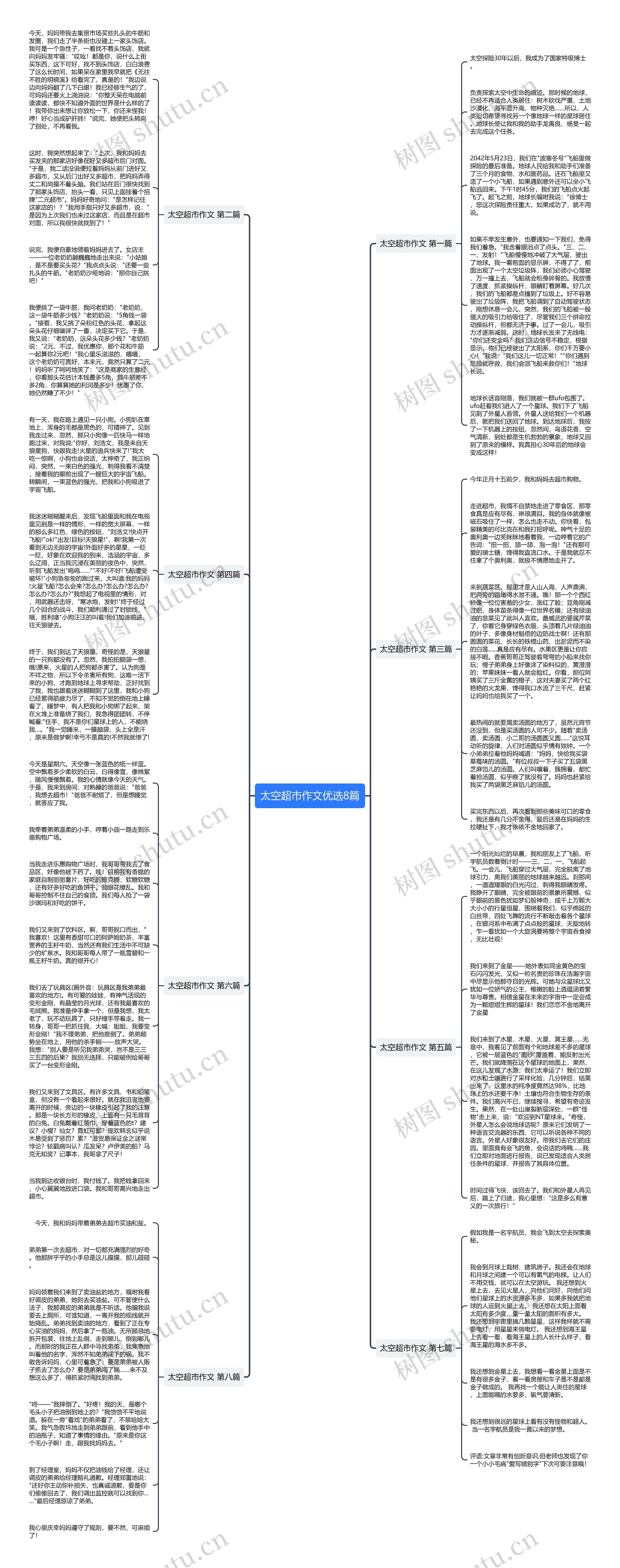太空超市作文优选8篇思维导图
