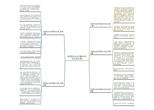 保护家乡生态环境的作文怎么写共5篇