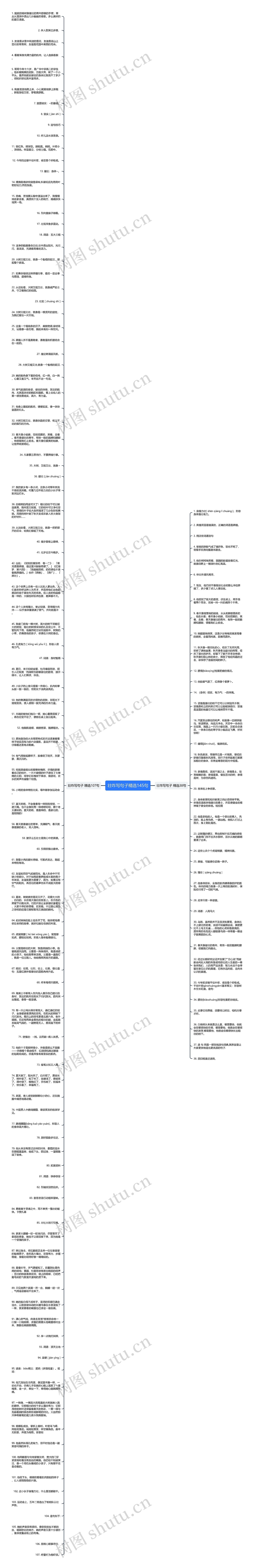 壮咋写句子精选145句思维导图