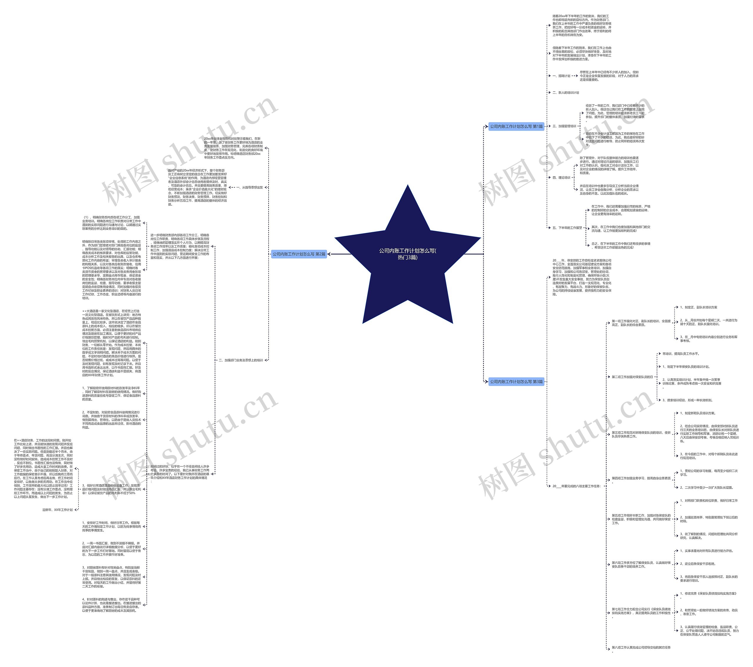 公司内账工作计划怎么写(热门3篇)思维导图