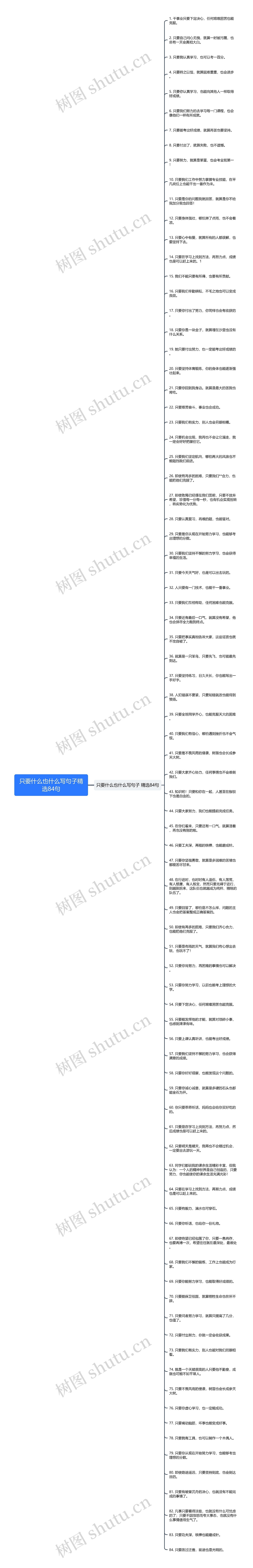 只要什么也什么写句子精选84句思维导图