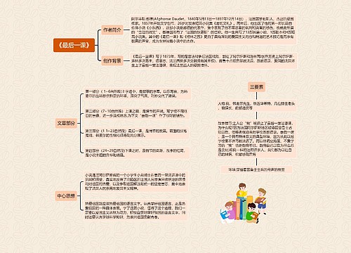 《最后一课》思维导图