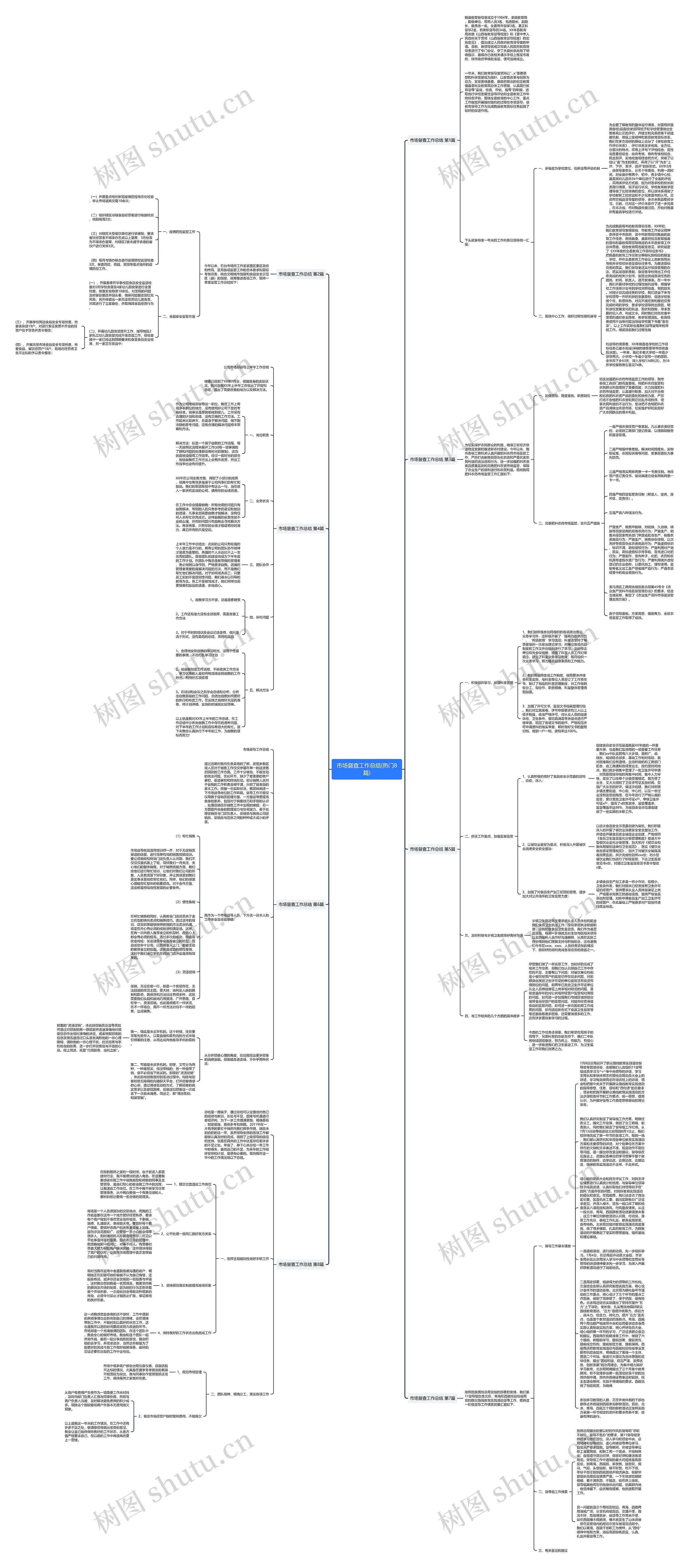 市场督查工作总结(热门8篇)思维导图