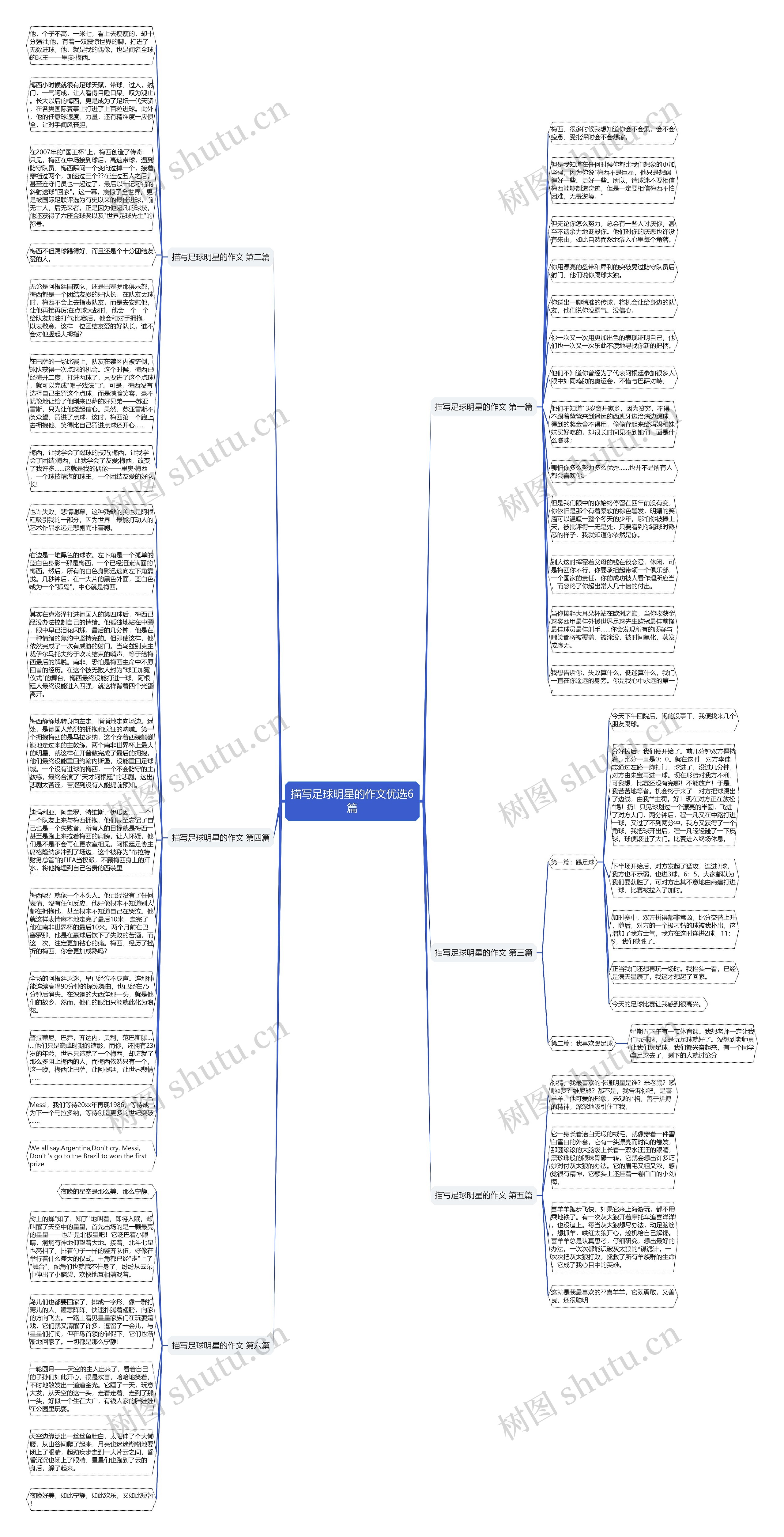 描写足球明星的作文优选6篇思维导图