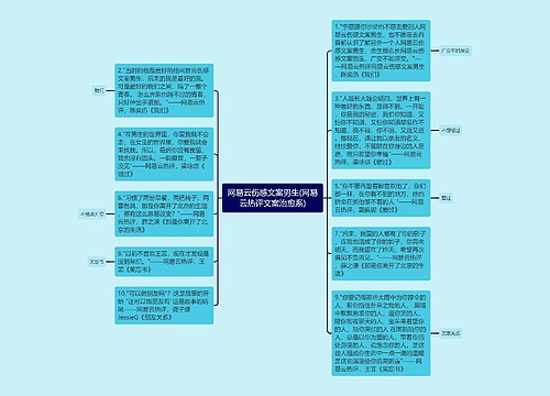 网易云伤感文案男生(网易云热评文案治愈系)